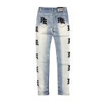 Mixed Emotions Monogram Denim Light Jeans
