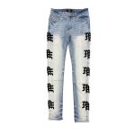 Mixed Emotions Monogram Denim Light Jeans
