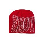 Mixed Emotion Red ‘Rhinestone’ Beanie