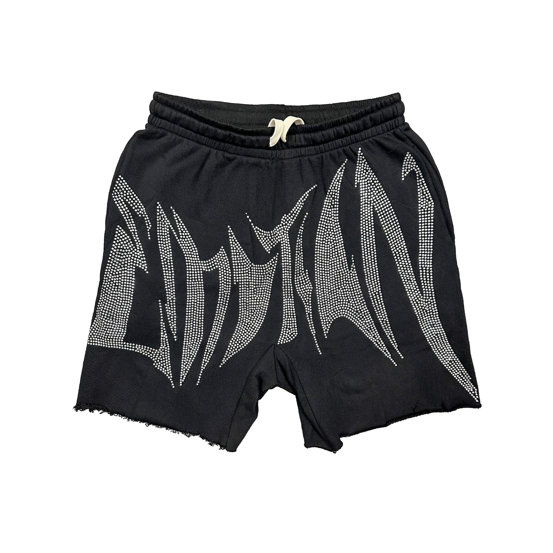 Mixe Demotion Black Wild Rhinestone Shorts Mixe Demotion Black Wild Rhinestone Shorts