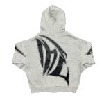 Mixed Emotion Grey Faded Hoodie