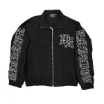 Mixed Emotion Rhinestone Nylon Jacket