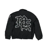 Mixed Emotion Rhinestone Nylon Jacket